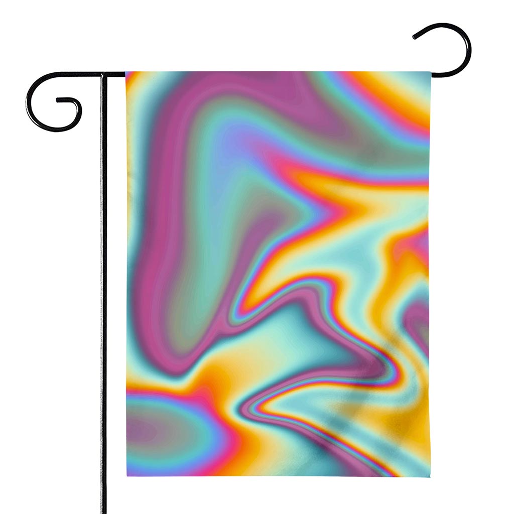 Liquid Holographic Trippy Print House Flag