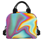 Liquid Holographic Trippy Print Insulated Lunch Bag