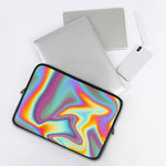 Liquid Holographic Trippy Print Laptop Sleeve