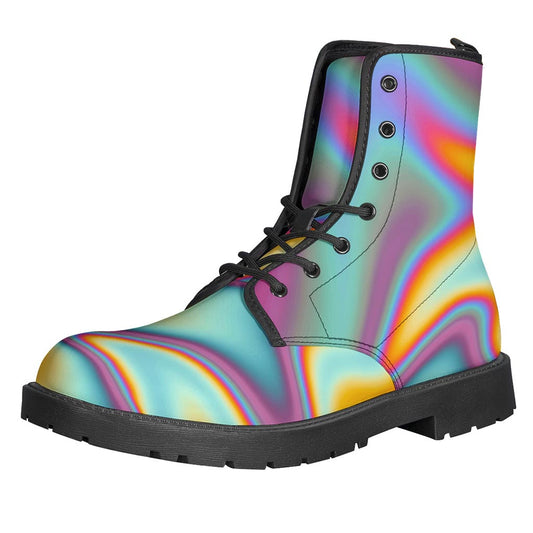 Liquid Holographic Trippy Print Backpack