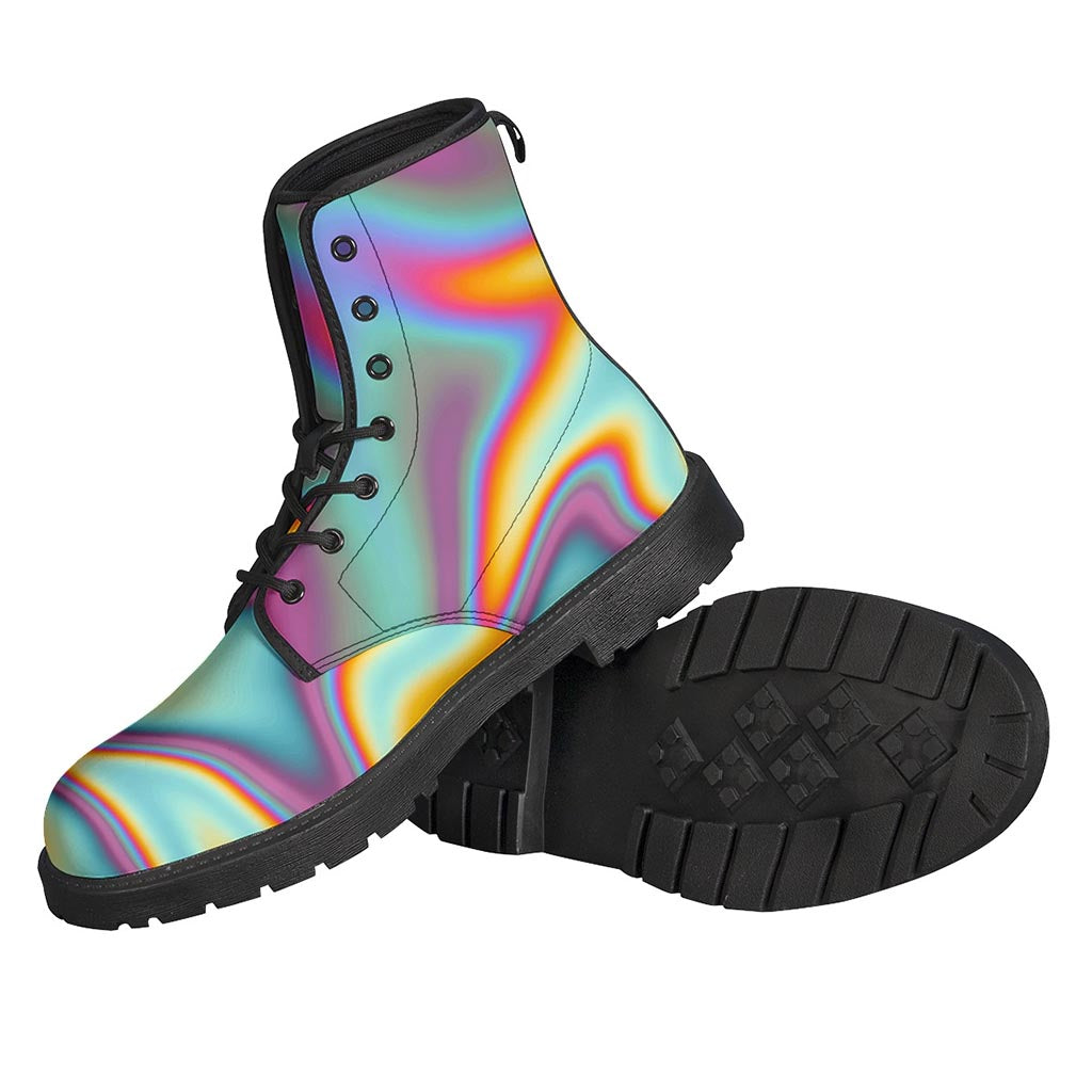Liquid Holographic Trippy Print Backpack