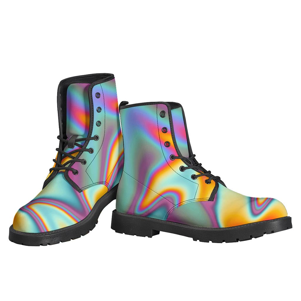 Liquid Holographic Trippy Print Backpack