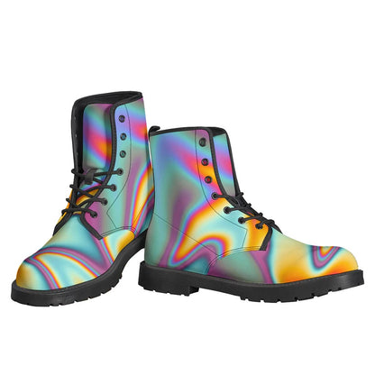 Liquid Holographic Trippy Print Backpack