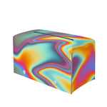 Liquid Holographic Trippy Print Leather Tissue Box Cover