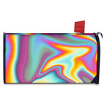 Liquid Holographic Trippy Print Mailbox Cover