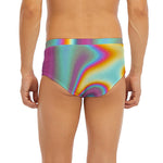 Liquid Holographic Trippy Print Men's Briefs