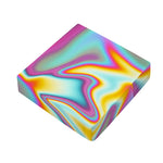 Liquid Holographic Trippy Print Outdoor Seat Cushion Cover