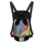 Liquid Holographic Trippy Print Pet Carrier Backpack