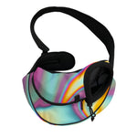 Liquid Holographic Trippy Print Pet Sling Carrier