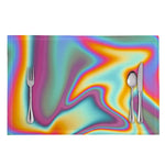 Liquid Holographic Trippy Print Placemat