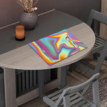 Liquid Holographic Trippy Print Placemat