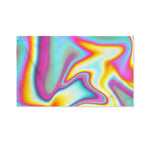 Liquid Holographic Trippy Print Polyester Flag