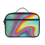 Liquid Holographic Trippy Print Portable Lunch Bag