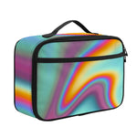 Liquid Holographic Trippy Print Portable Lunch Bag