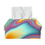 Liquid Holographic Trippy Print Rectangle Tissue Box Cover