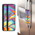 Liquid Holographic Trippy Print Refrigerator Handle Covers