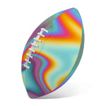 Liquid Holographic Trippy Print Rugby Ball