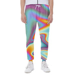 Liquid Holographic Trippy Print Scuba Joggers