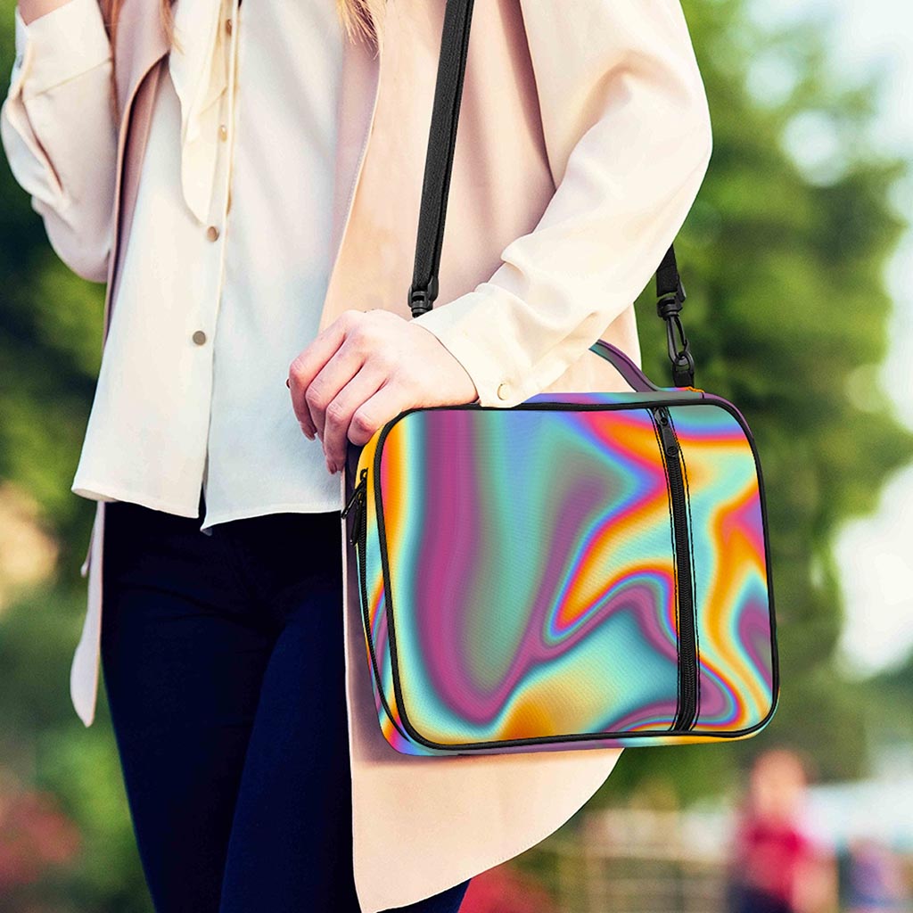 Liquid Holographic Trippy Print Shoulder Strap Bible Bag