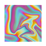 Liquid Holographic Trippy Print Silk Bandana