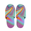 Liquid Holographic Trippy Print Slippers