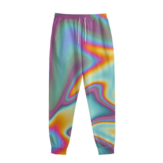 Liquid Holographic Trippy Print Sweatpants
