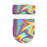 Liquid Holographic Trippy Print Toilet Lid And Tank Cover Set