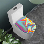 Liquid Holographic Trippy Print Toilet Lid Cover