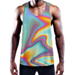 Liquid Holographic Trippy Print Training Tank Top