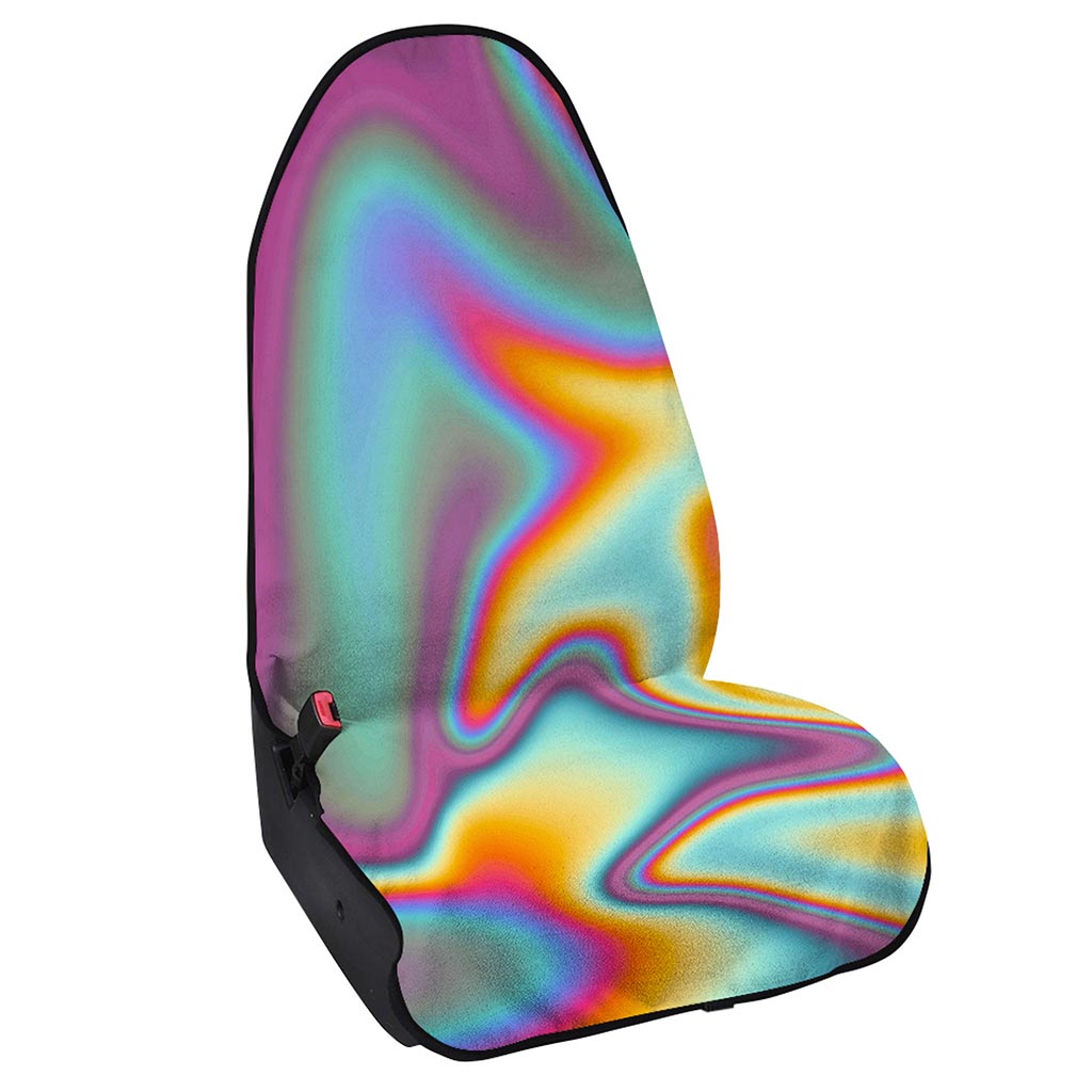 Liquid Holographic Trippy Print Waterproof Car Seat Cover