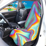 Liquid Holographic Trippy Print Waterproof Car Seat Cover