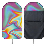 Liquid Holographic Trippy Print Waterproof Car Seat Cover