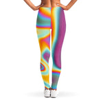 Liquid Holographic Trippy Print Women's Leggings
