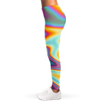 Liquid Holographic Trippy Print Women's Leggings