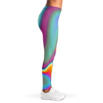Liquid Holographic Trippy Print Women's Leggings