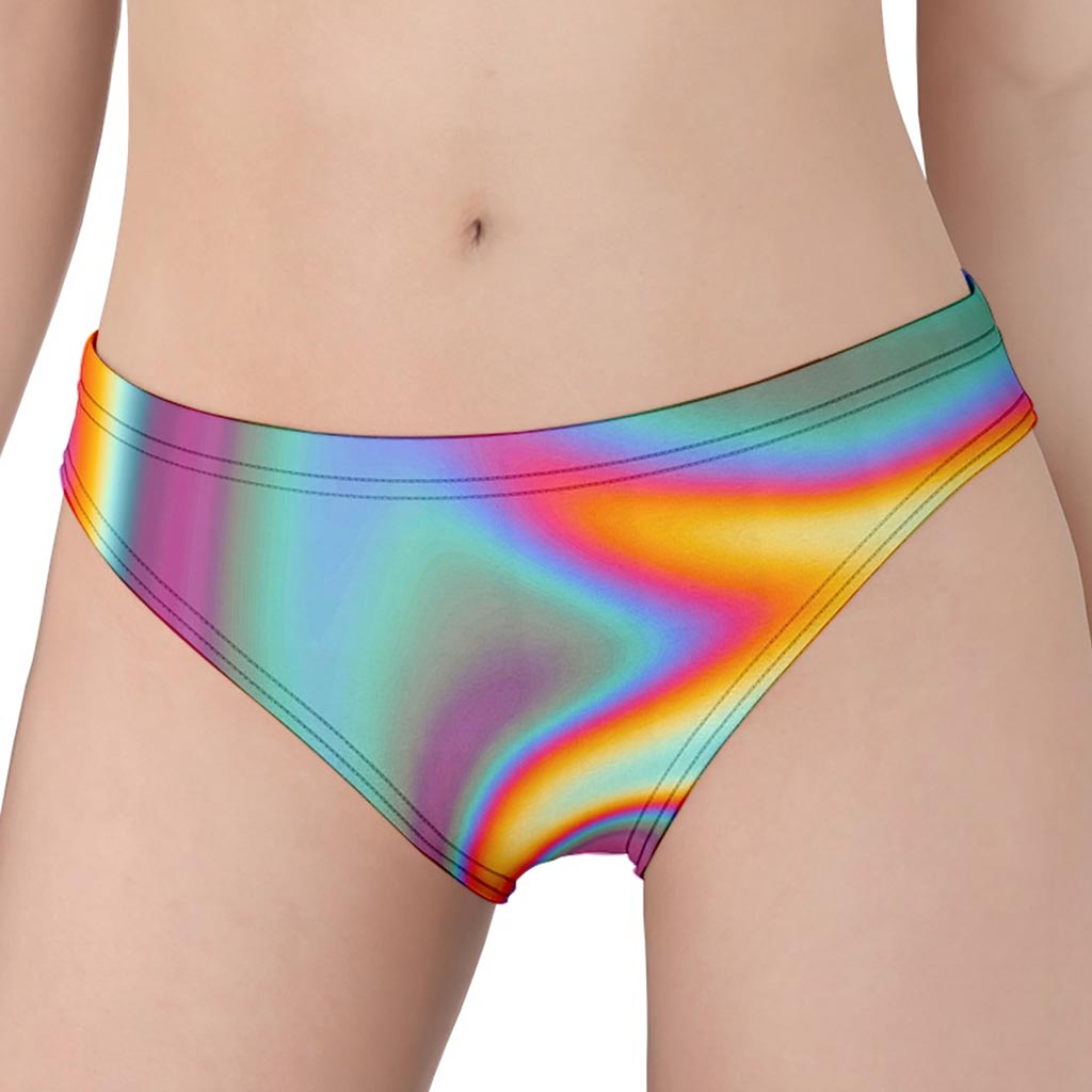 Liquid Holographic Trippy Print Women's Panties