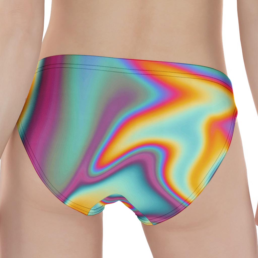 Liquid Holographic Trippy Print Women's Panties