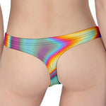 Liquid Holographic Trippy Print Women's Thong