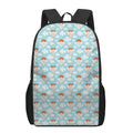 Little Angel Pattern Print 17 Inch Backpack