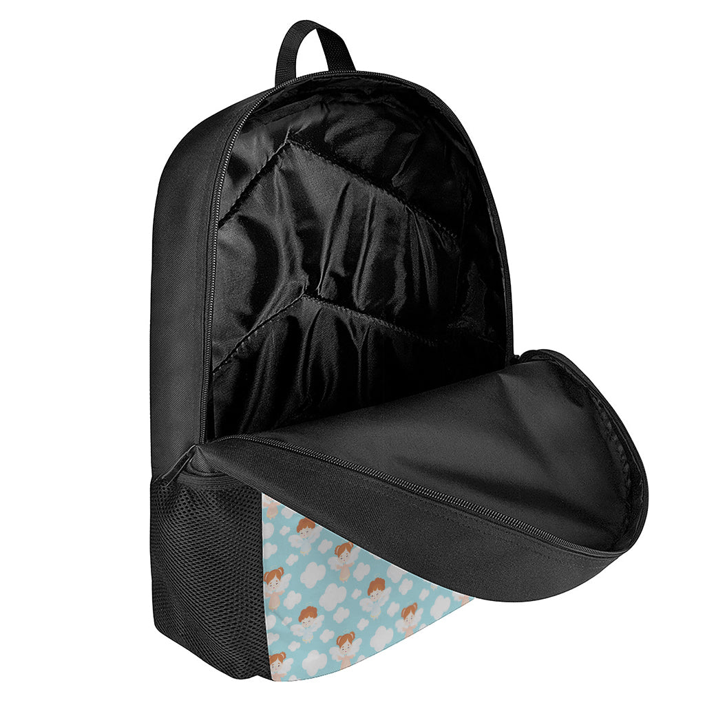Little Angel Pattern Print 17 Inch Backpack