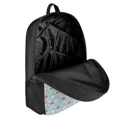 Little Angel Pattern Print 17 Inch Backpack