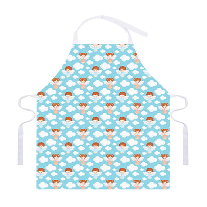 Little Angel Pattern Print Adjustable Apron