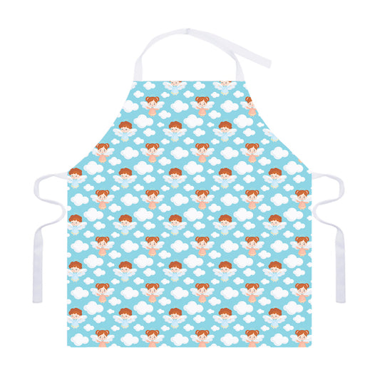Little Angel Pattern Print Adjustable Apron