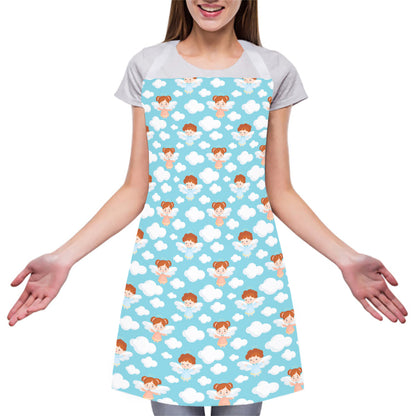 Little Angel Pattern Print Adjustable Apron