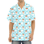 Little Angel Pattern Print Aloha Shirt