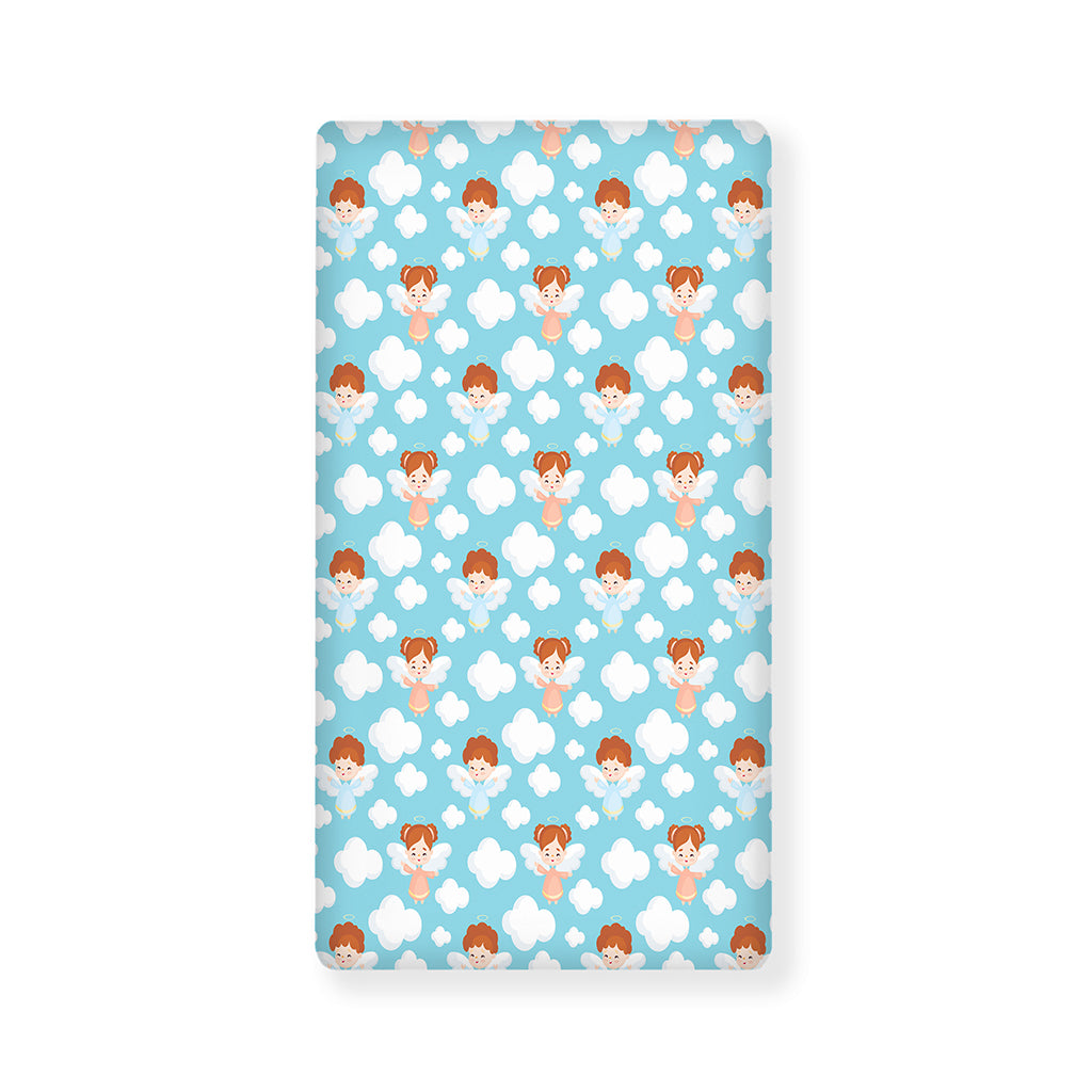 Little Angel Pattern Print Baby Crib Sheet