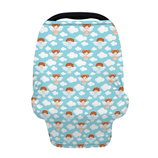 Little Angel Pattern Print Baby Seat Cover