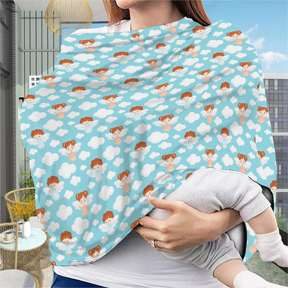Little Angel Pattern Print Baby Seat Cover