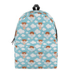 Little Angel Pattern Print Backpack