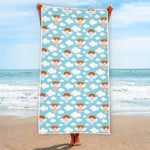 Little Angel Pattern Print Beach Towel